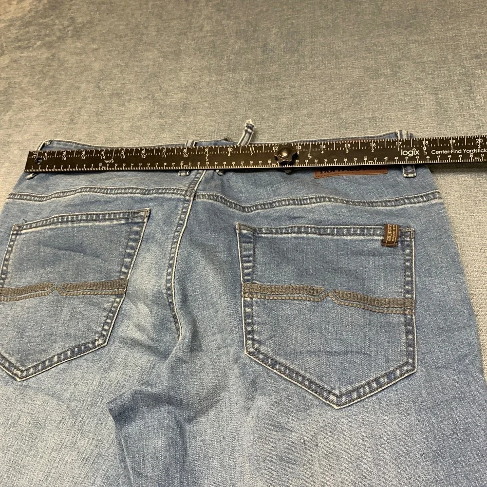 Buffalo David Bitton Axel Slim Fit Jeans Mens 36x30 Blue Denim Stretch Straight